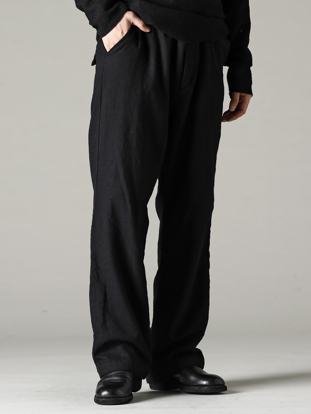 GARMENT REPRODUCTION OF WORKERS(ガーメント リプロダクション オブ ワーカース) 22-23AW(秋冬) ファーマーズ トラウザー ウール ブラック 6-002