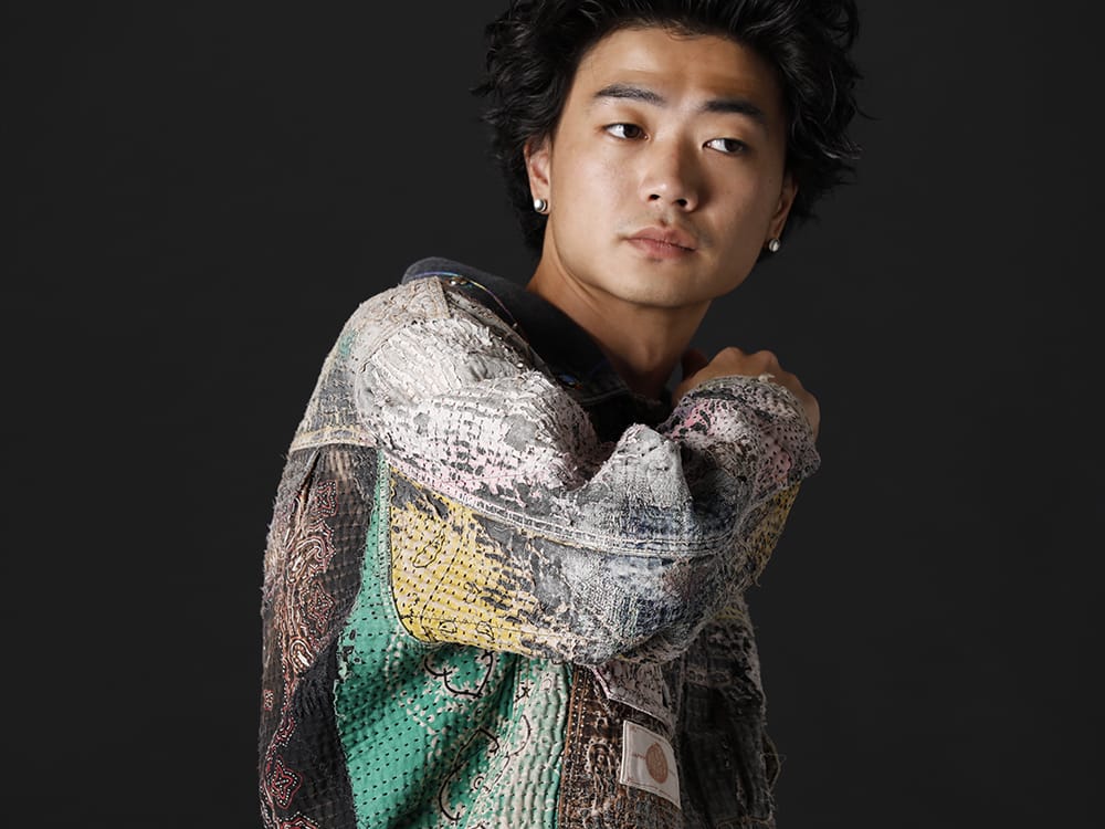 プロレタ リ アート 2022-23AW - マルチカラーで仕上げた迫力ある1着 - UROBOROS-DENIM-JACKET-MULCH-XL-22-23AW(デニムジャケット 2nd タイプ ビーズ付き) - 2-006
