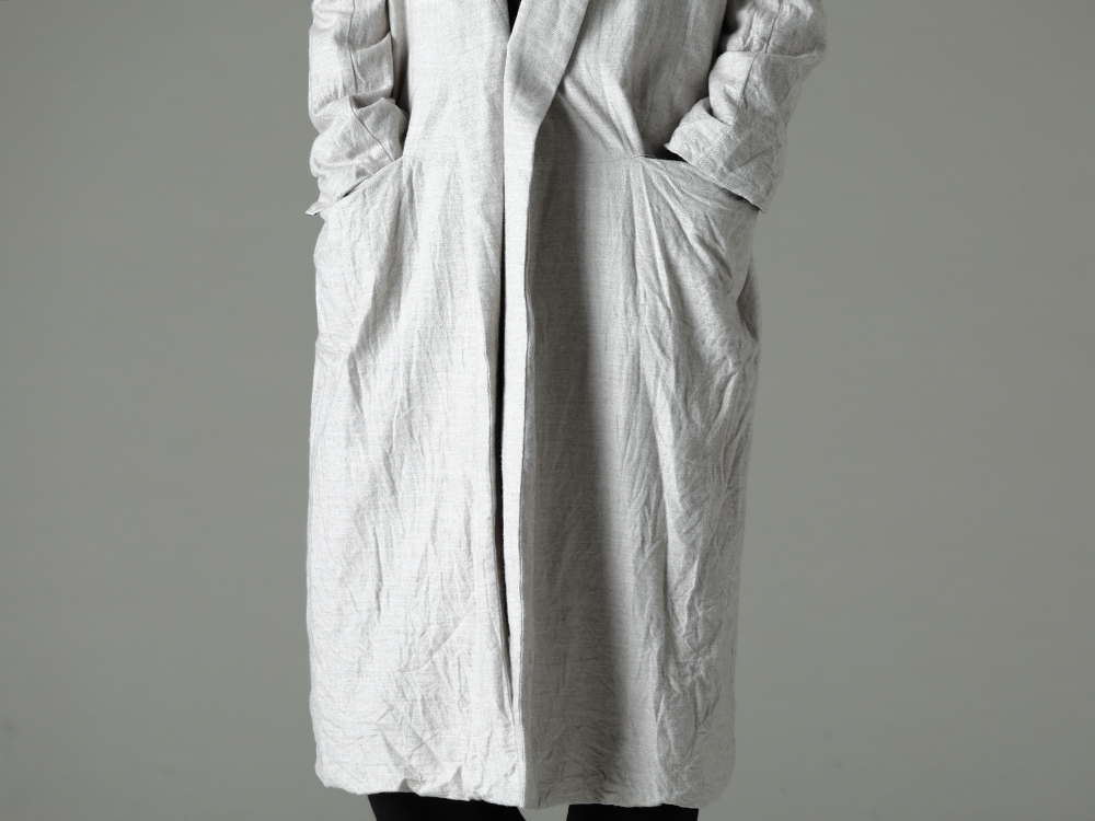 GARMENT REPRODUCTION OF WORKERS 22-23AW Design with flair.  - Berger-Coat-Shawl-Collar-Nel-Natural Berger Coat Shawl Collar Nel Natural 2-001