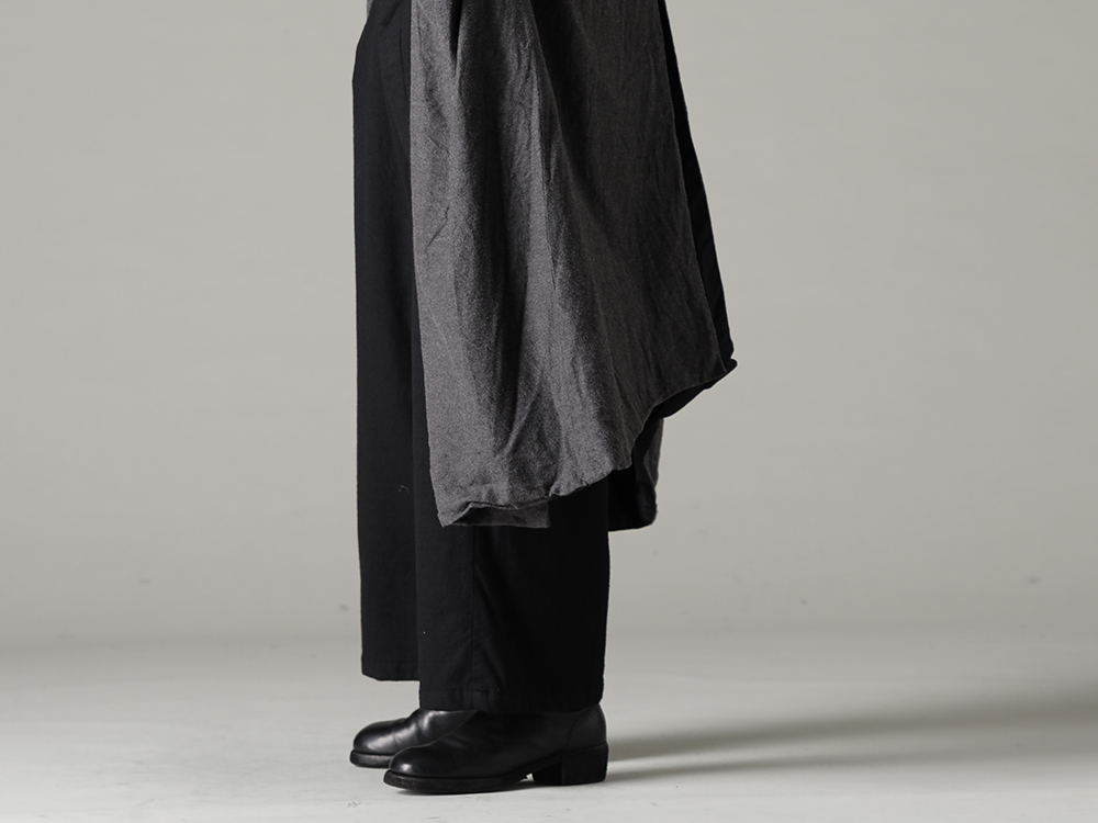 GARMENT REPRODUCTION OF WORKERS 22-23AW Design with flair.  - Berger-Coat-Shawl-Collar-Nel-Black Berger Coat Shawl Collar Nel Black - Bretagne-pants-Long-Wool-Black Bretagne pants Long Wool Black 2-005