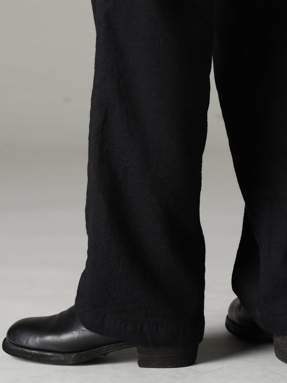 GARMENT REPRODUCTION OF WORKERS 22-23AW   The classic item as a base for everyday fashion. - TTW-wn Wool Bottle Neck Knit Black - Farmers-Trousers-Wool-Black Farmers Trousers Wool Black - 788Z_H Back Zip Boots Double Sole - Horse Full Grain Leather 1-003