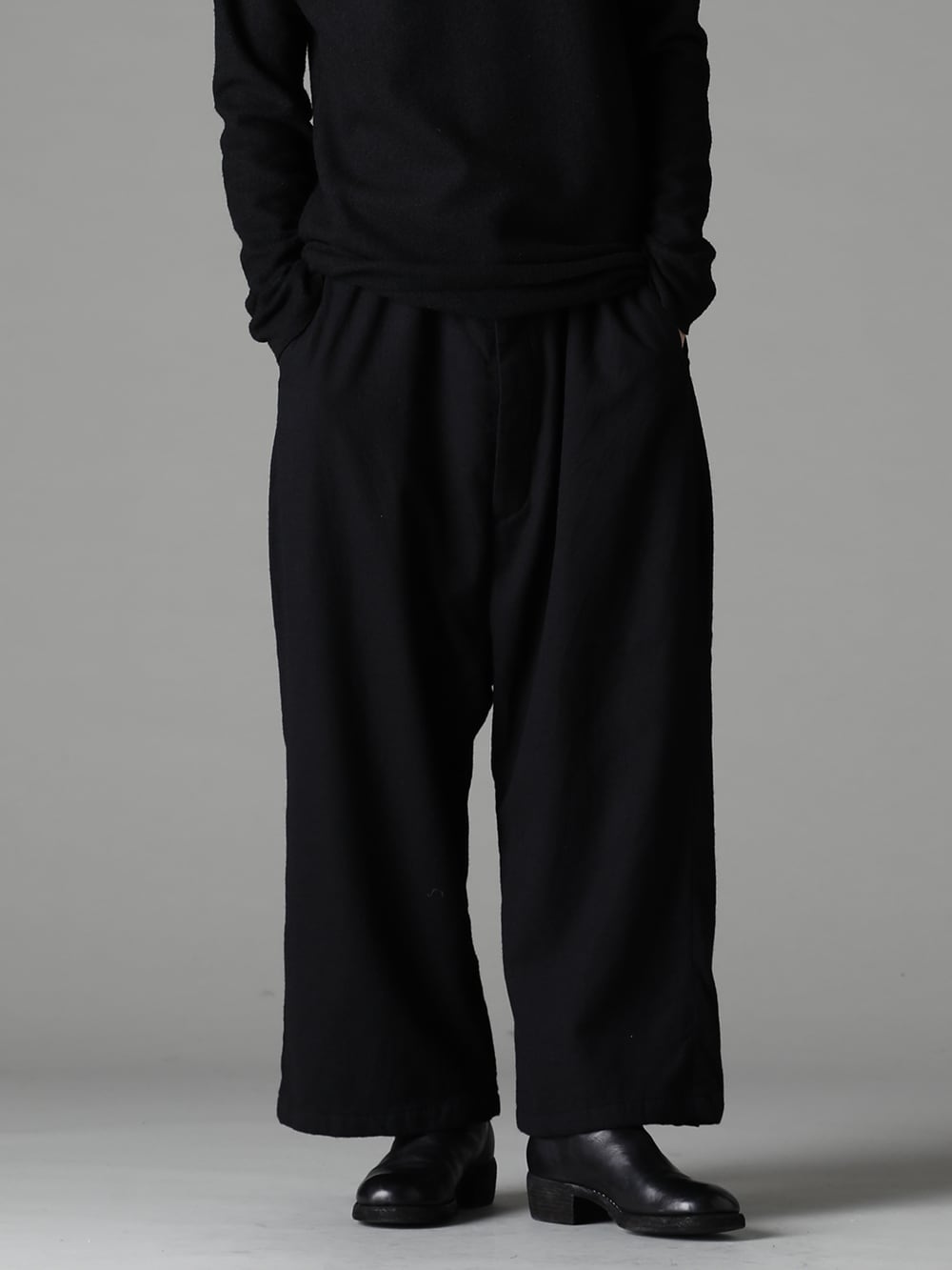 GARMENT REPRODUCTION OF WORKERS 22-23AW A fusion of modern tastes and classic patterns. -  TTW-wn Wool Bottle Neck Knit Black - Bretagne-pants-Long-Wool-Black Bretagne pants Long Wool Black - 788Z_H Back Zip Boots Double Sole - Horse Full Grain Leather