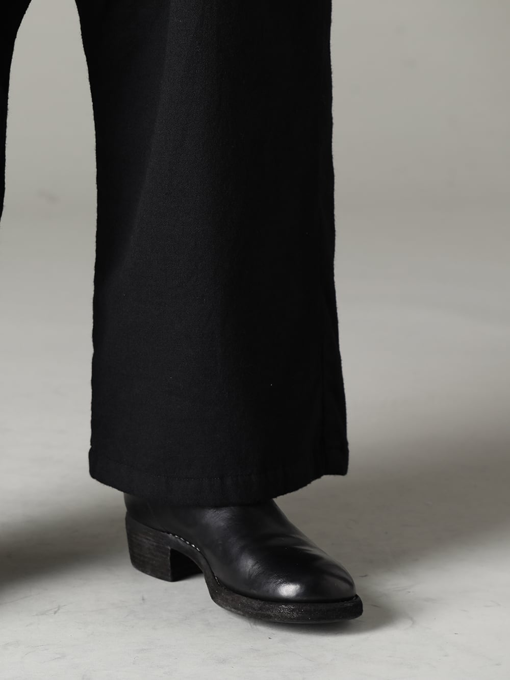 GARMENT REPRODUCTION OF WORKERS 22-23AW A fusion of modern tastes and classic patterns.  - TTW-wn Wool Bottle Neck Knit Black - Bretagne-pants-Long-Wool-Black Bretagne pants Long Wool Black - 788Z_H Back Zip Boots Double Sole - Horse Full Grain Leather 2-004