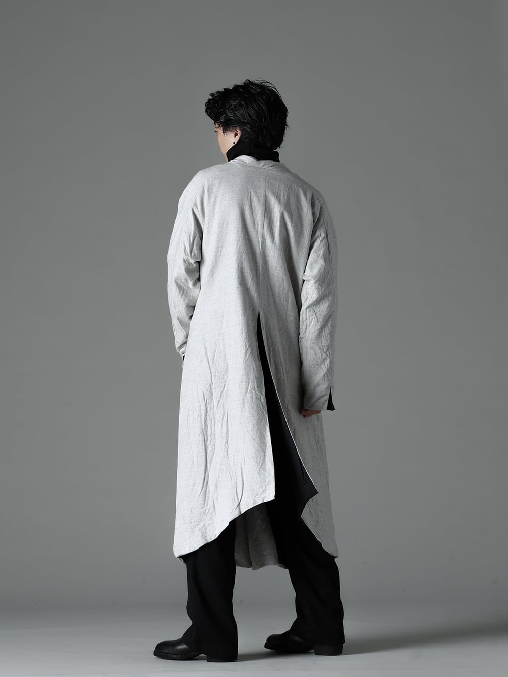 GARMENT REPRODUCTION OF WORKERS 22-23AW An accent to your autumn/winter coordination - Berger-Coat-Shawl-Collar-Nel-Natural Berger Coat Shawl Collar Nel Natural - TTW-wn Wool Bottle Neck Knit Black - Farmers-Trousers-Wool-Black Farmers Trousers Wool Black - 788Z_H Back Zip Boots Double Sole - Horse Full Grain Leather 3-003