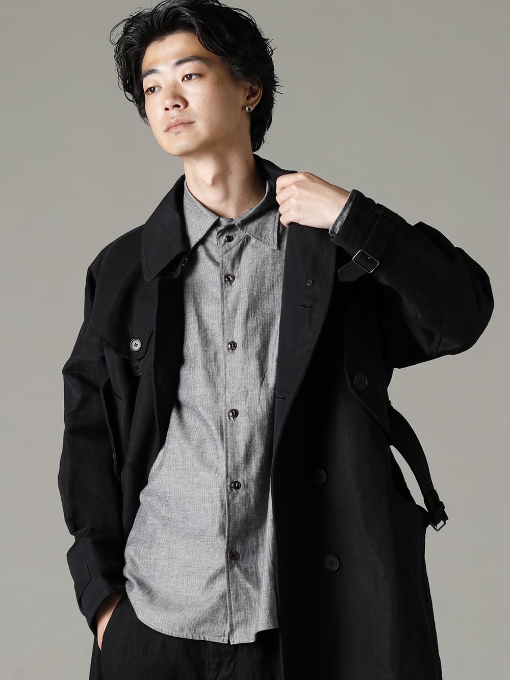 KLASICA 22 -23 AW: Motorcyclist Trench Coat Brand Mixed Style