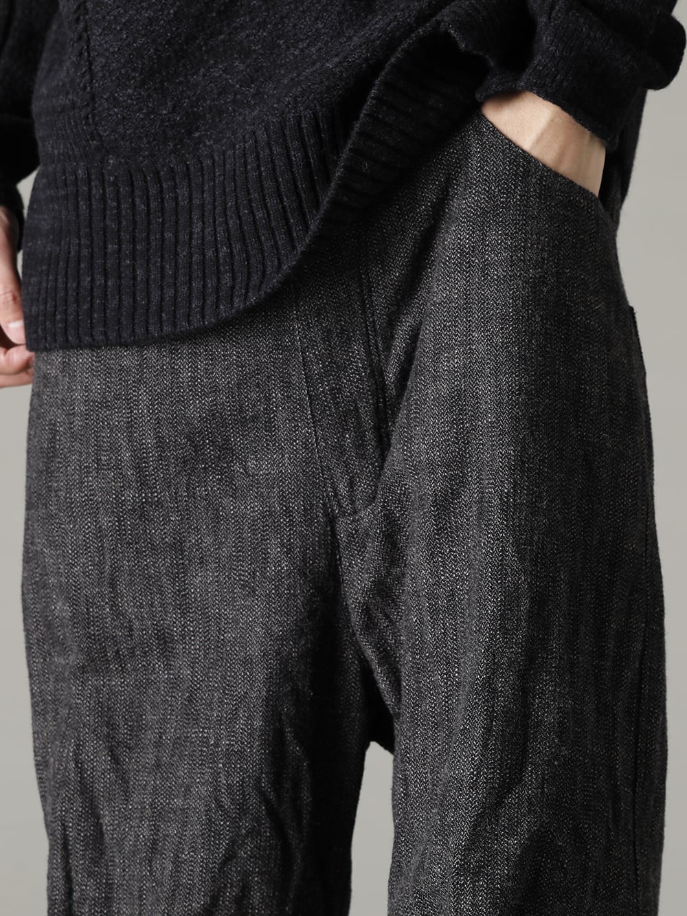 KLASICA(クラシカ) 22-23AW(秋冬) ハリと丸みあるシルエットがニットとマッチ - UP026-354G バギー 5 ポケット パンツ 3-005