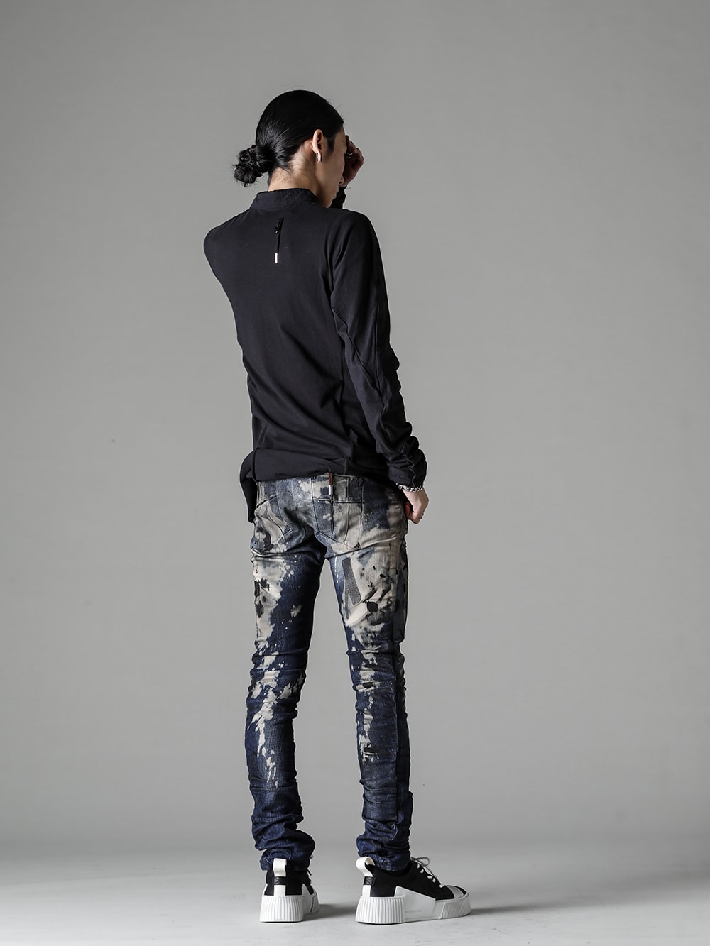 BORIS BIDJAN SABERI(ボリス ビジャン サベリ) 22-23AW(秋冬) P13D-TF-FKU10002-ACID-DENIM P13.D TF FKU10002 ACID DENIM 4-004