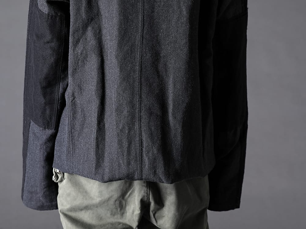 The Viridi-anne 2022-23AW Jacket that can be worn 2 ways.  - VI-3516-06 Wool / Linen Combination Jacket 2-007