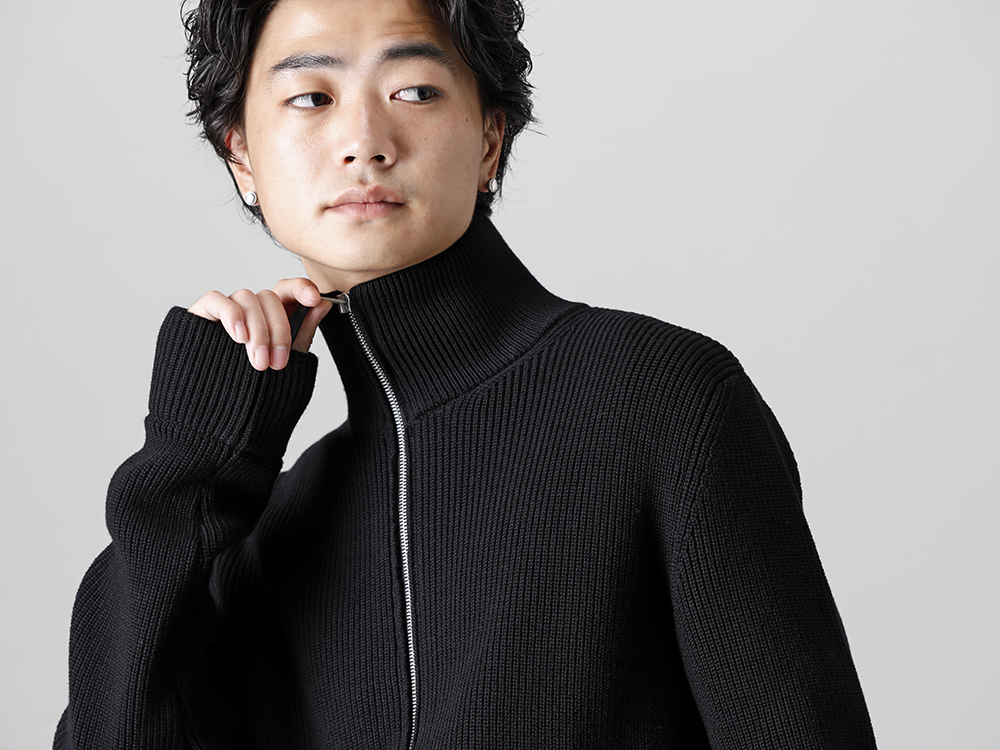 Maison Margiela -  メゾン マルジェラ 22-23AW 見出し2  - SI1HA0013-Driver's Zip Up Knit Black 2-001