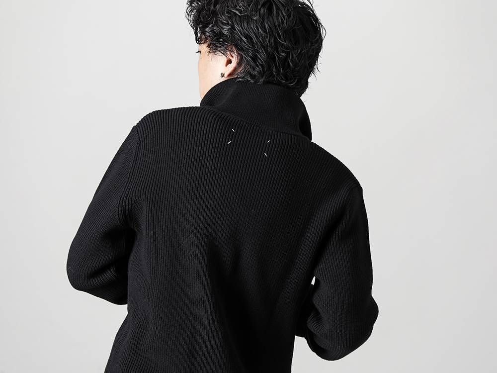 Maison Margiela -  メゾン マルジェラ 22-23AW 見出し2  - SI1HA0013-Driver's Zip Up Knit Black 2-002