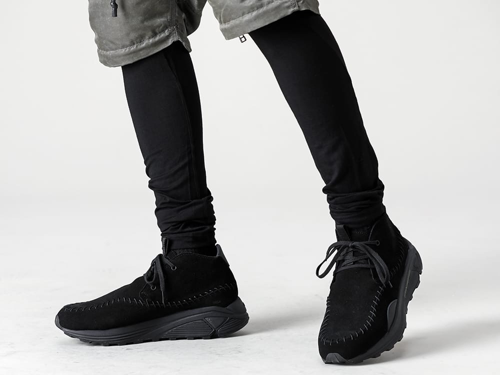 SUNCORE - サンコア 2022-23AW モダールジャージーレギンスのレイヤードはブラックで引き締め効果をプラス - RB-429-Vintage-Khaki パラシュートパンツ ヴィンテージカーキ - RB-420-Black モダール ジャージー レギンス ブラック - SCV186C018-Balck ツイストチャッカ ライト Black 3-004