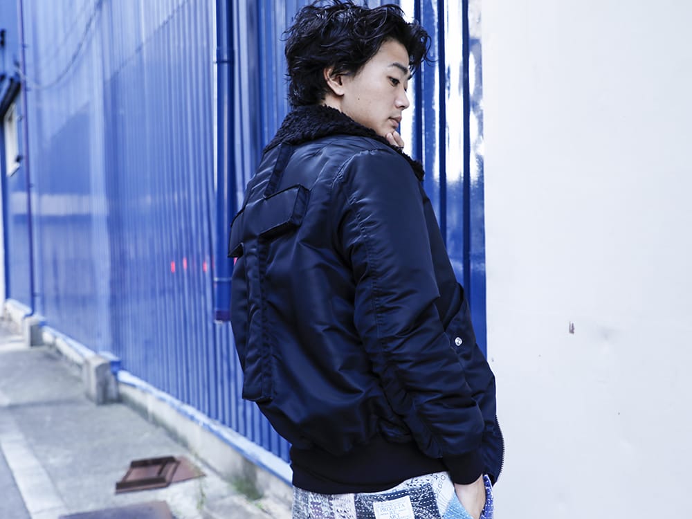 PHENOMENON 2022-23AW - Jacket filled with the brand's commitment - ILLJK22A-007-black(Cross Flight Jacket Black) - 2-003