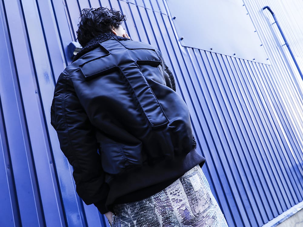 PHENOMENON 2022-23AW - Jacket filled with the brand's commitment - ILLJK22A-007-black(Cross Flight Jacket Black) - 2-004