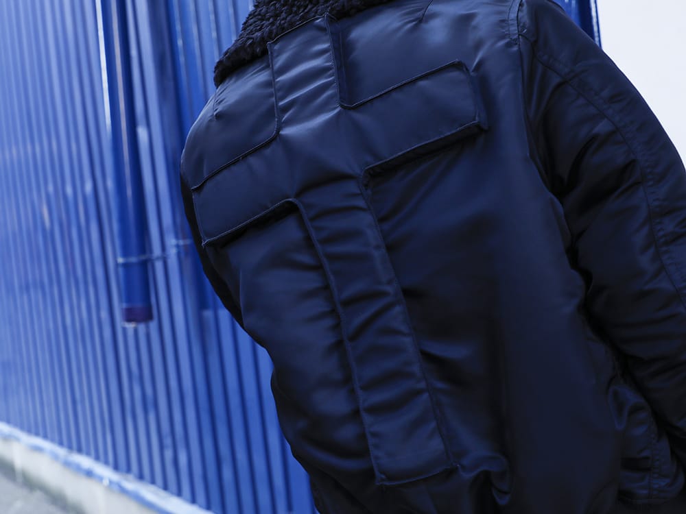 PHENOMENON 2022-23AW - Jacket filled with the brand's commitment - ILLJK22A-007-black(Cross Flight Jacket Black) - 2-008