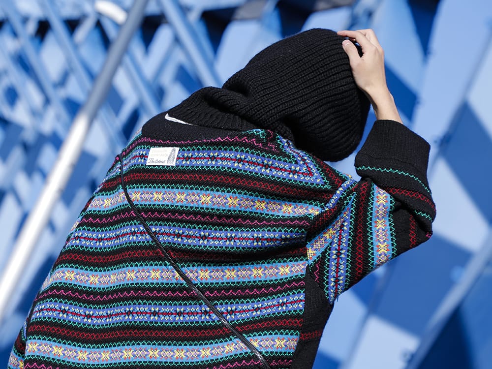 TAKAHIROMIYASHITATheSoloist. 2022-23AW - Oversized knitwear with a brand-like feel - sk.0004AW22(Double zip balloon shaped fair isle pattern sweater) - 2-006