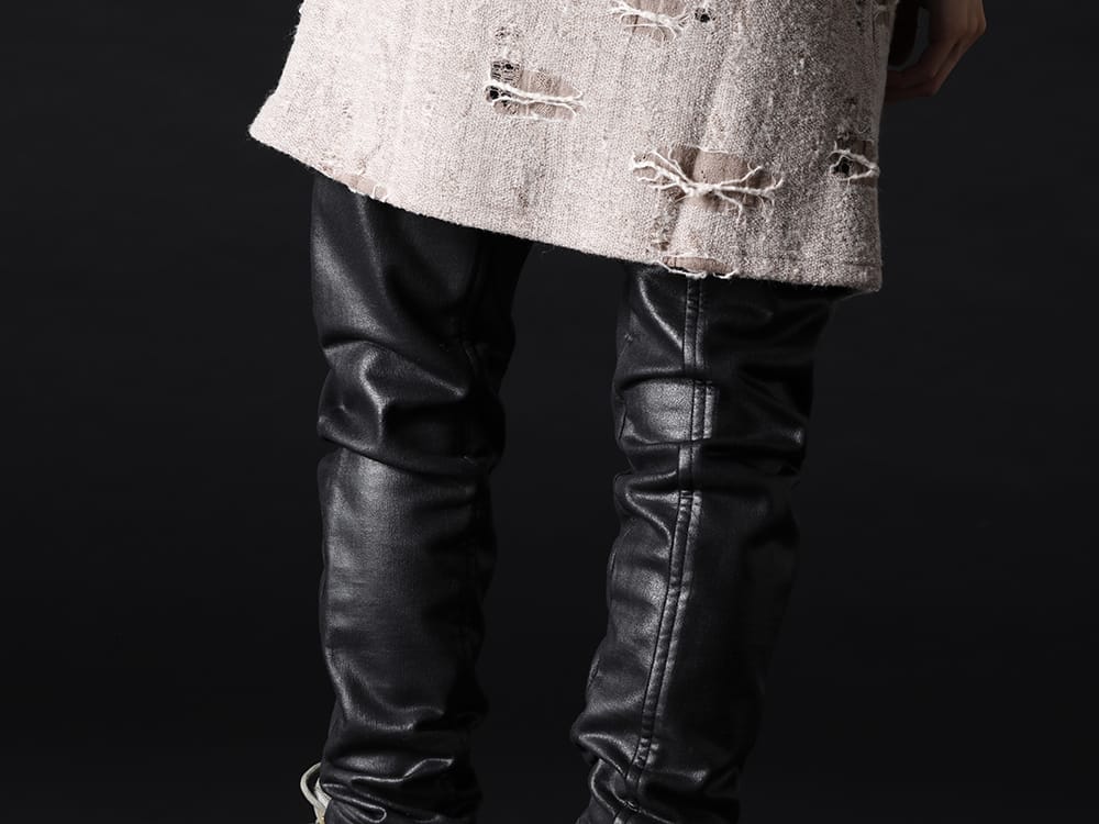 JULIUS 2022-23AW - Shoes that can be worn tough with pants that have a mode atmosphere - 799PAM26-C(Coated Sweat Seamed Pants) - 3-005