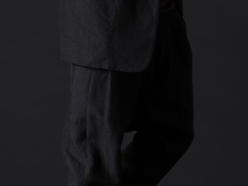 ヌード マサヒコマルヤマ 2022-23AW - スタイリングに取り入れやすい、定番のサルエルシルエット - NU-1652(ドロップクロッチ 2タックパンツ) - 3-004