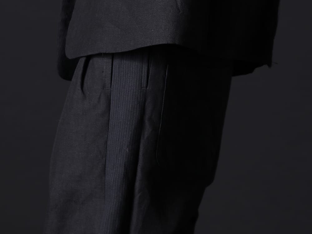 ヌード マサヒコマルヤマ 2022-23AW - スタイリングに取り入れやすい、定番のサルエルシルエット - NU-1652(ドロップクロッチ 2タックパンツ) - 3-005