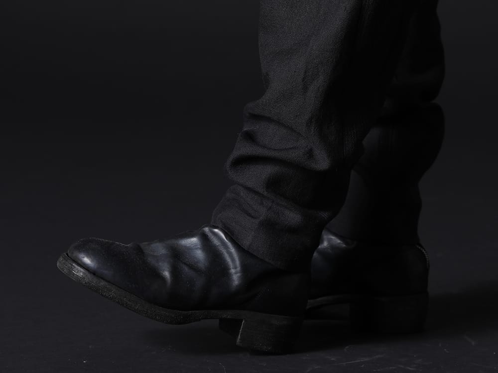 グイディ 2022-23AW - スタイリングに取り入れやすい、定番のサルエルシルエット - 788Z_H(バックジップブーツ ダブルソール - ホース フルグレイン レザー) - 3-007