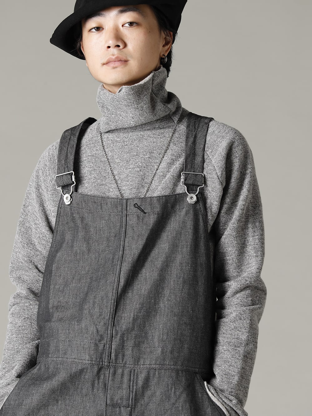 KLASICA(クラシカ) 22-23AW(秋冬) オールブラック or グレーミックス - 22C-78OVA-MB クロッチ オーバーオール - 10oz ブラック デニム TTC-wmpl-Grey-Beige イタリア マペル ウールニットボトルネック グレーベージュ RH-PK-006-Black イージリーバーン ラビット ファー フェルト ロング ハット ブラックEB Derby-W-Hidden-Laces-Kangaroo-Black W. ヒドゥン レース ダービーシューズ カンガルー ブラック 3-002