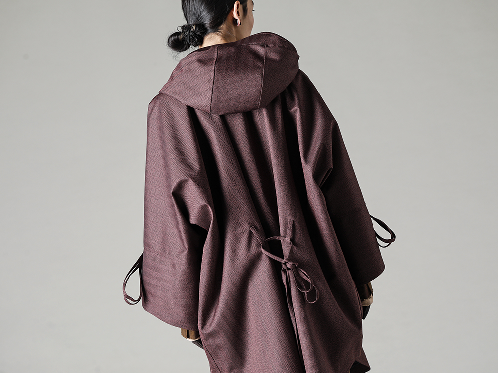 Norwegian Rain-Norwegian Rain 22-23AW (Fall/Winter) Coat and Leather Gloves for Both Business and Casual Use - Raincho-Unisex-Herringbone-Bordeaux-Raincho-Unisex-Bordeaux - 0M2230919- Ultra Lightweight 2-Button Blazer - 0M2230201-Iron-Coral-Asymmetric Long Sleeve Tee Iron Coral - 15-1100-Brown-Elton Unlined Touchscreen Leather Gloves Brown 2-005