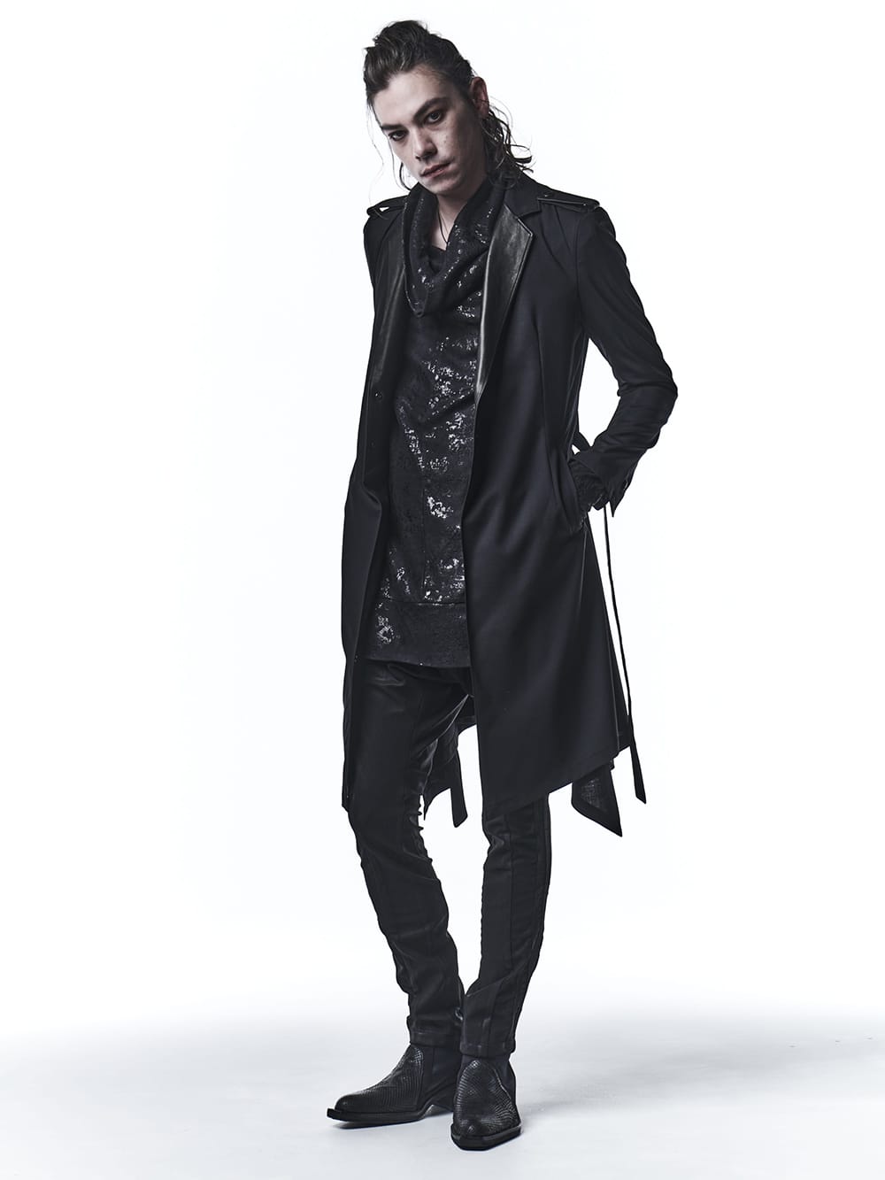 キリュウキリュウ 2022-23AW - kiryuyrik(キリュウキリュウ) 2022-23AWコレクションより第4弾目が到着！店頭・通販共に販売中！ - KO-HP32TP-904(コーティング ハイテンションジャージー サルエル テープパンツ) - 1-012