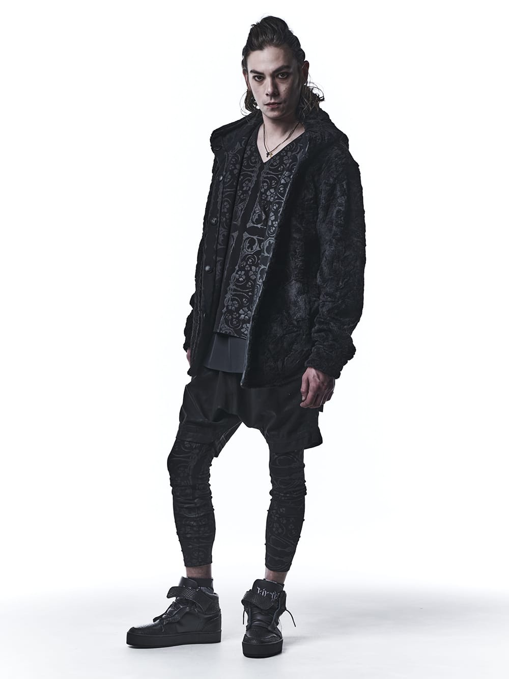 キリュウキリュウ 2022-23AW - kiryuyrik(キリュウキリュウ) 2022-23AWコレクションより第4弾目が到着！店頭・通販共に販売中！ - KO-HP33TP-904(コーティング ハイテンションジャージー サルエル テープショーツ) - 1-016