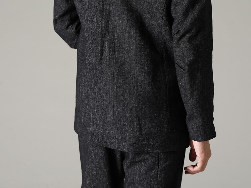 DEVOA(デヴォア) 22-23AW(秋冬)  クラシックな雰囲気を醸し出す王道のセットアップスタイル - JKK-WLH ジャケット シェットランド ウール / リネン 1-003