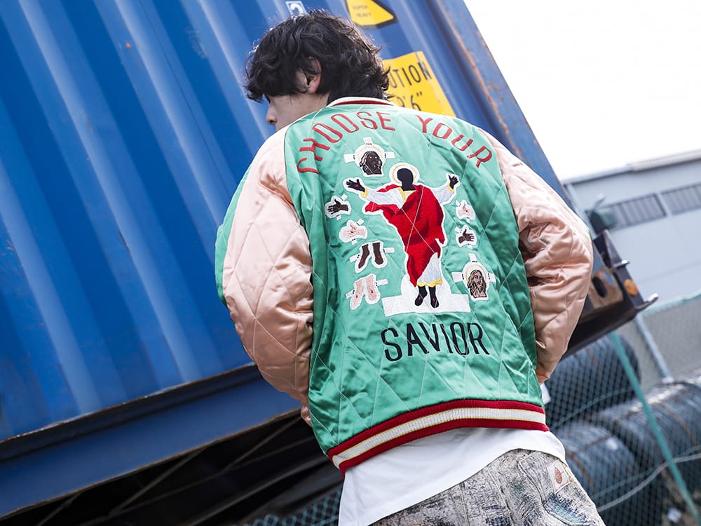 セントマイケル 2022-23AW - コラボレーションによるスペシャルな1着 - SM-S22-0000-059(デニムティアーズ × セントマイケル セントティアーズ リバーシブル スカジャン) - 2-011