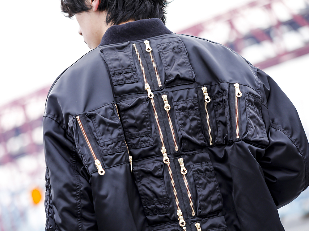 フェノメノン 2022-23AW - インパクトある背面ディテールが特徴のコラボMA-1 - ILLCS22A-036(マスターマインド・ワールド × フェノメノン クロス ループ MA-1) - 2-009