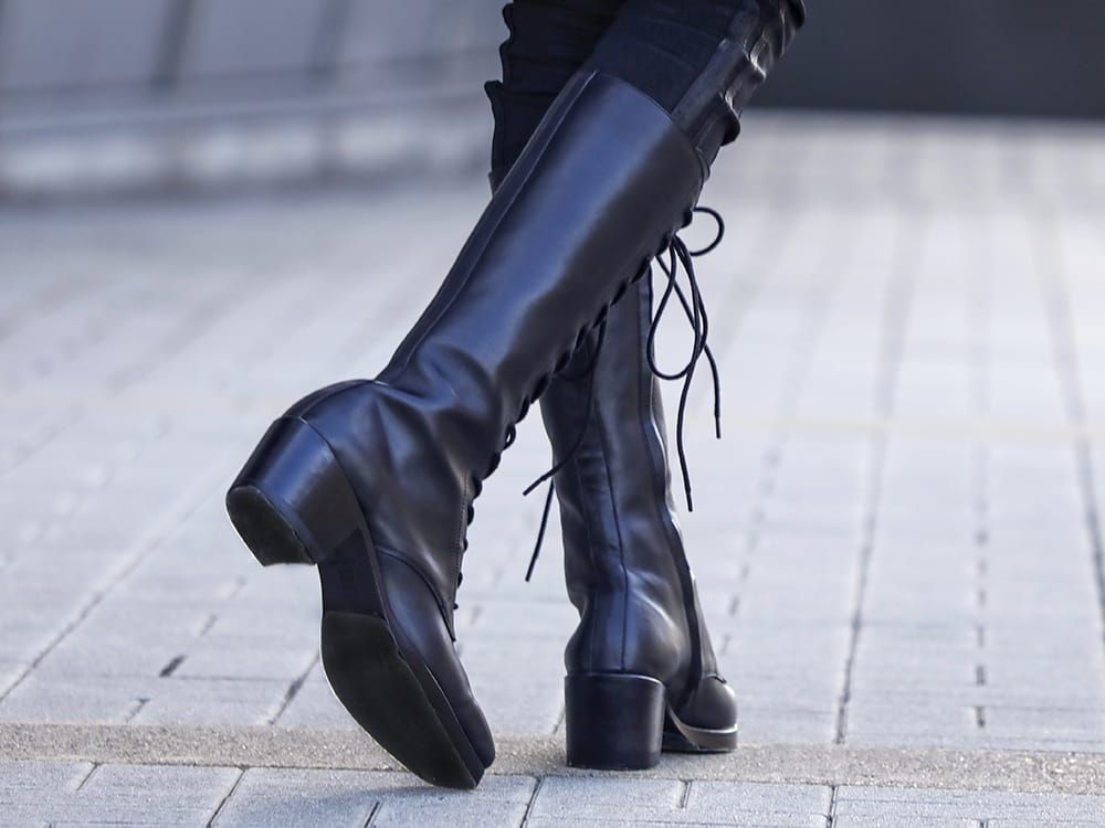 kujaku 2022-23AW - Hardness is added to the silhouette of the brand's standard. - KJ-22AW34(kurobe boots) - 3-007