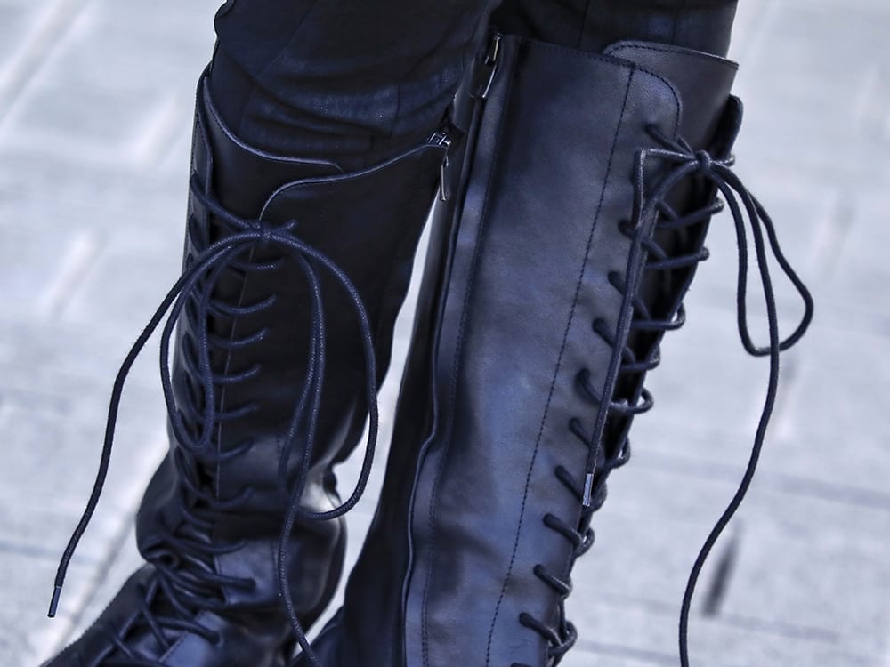 kujaku 2022-23AW - Hardness is added to the silhouette of the brand's standard. - KJ-22AW34(kurobe boots) - 3-008