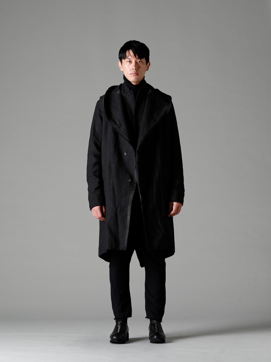 masnada 22-23AW A masterpiece of masnada with scarf stitching. -  M2920 Reversible Parka - TTW-wn Wool Bottle Neck Knit Black - M2913 Lined Baggy Pants - PL0FZ Orthopaedic Decollete Shoes Double Sole Horse Full Grain - PL0FZ