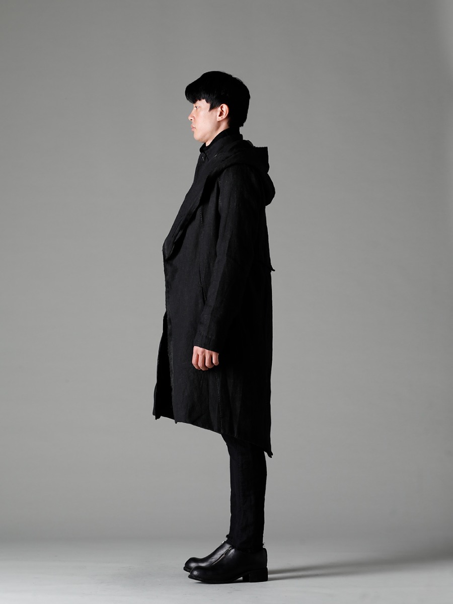 masnada 22-23AW A masterpiece of masnada with scarf stitching.  - M2920 Reversible Parka - TTW-wn Wool Bottle Neck Knit Black - M2913 Lined Baggy Pants - PL0FZ Orthopaedic Decollete Shoes Double Sole Horse Full Grain - PL0FZ 2-002