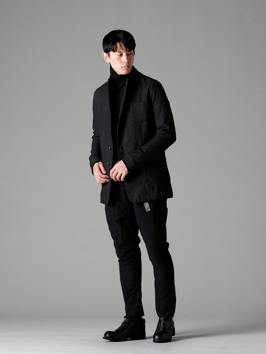 masnada 22-23AW On the reverse side is a tailored jacket with an alluringly mature look. - M2921 Reversible Jacket - TTW-wn Wool Bottle Neck Knit Black - M2913 Lined Baggy Pants - PL0FZ Orthopaedic Decollete Shoes Double Sole Horse Full Grain - PL0FZ  4-001