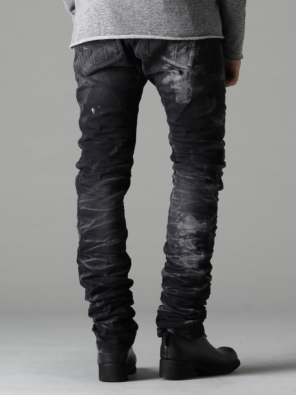 Forme D’expression 22-23AW A versatile item that can be worn with other items that give different impressions - P13-TF-F1603K-BLACK-DENIM P13. TF F1603K BLACK DENIM - PL0FZ Orthopaedic Decollete Shoes Double Sole Horse Full Grain - PL0FZ 3-003