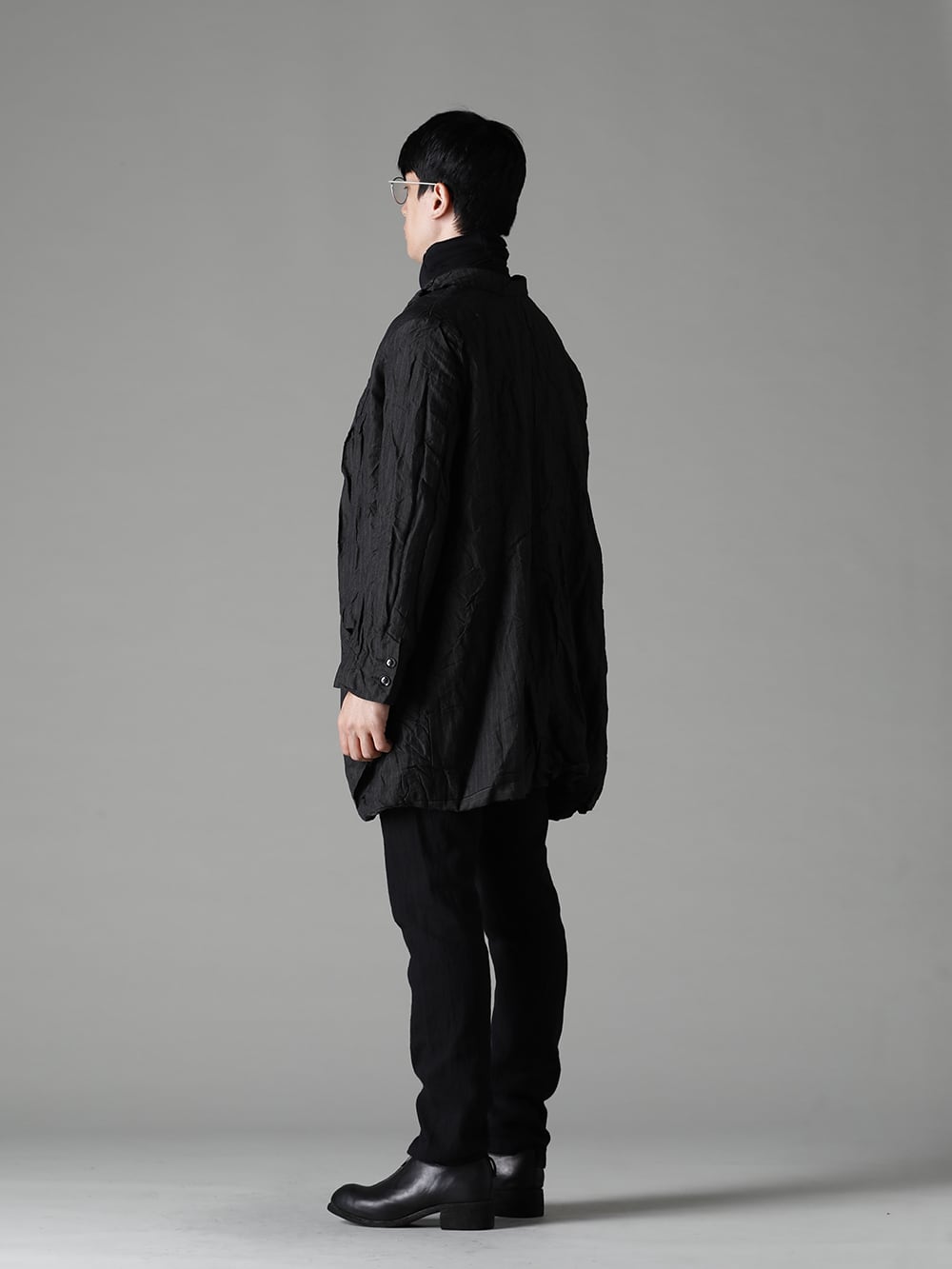 GARMENT REPRODUCTION OF WORKERS 22-23AW  Beautiful stripes in shades of gray - Arthur-Coat-Gray-Stripe Arthur Coat Gray Stripe - TTW-wn Wool Bottle Neck Knit Black - 0M2230103 Double Breasted Stripe Waistcoat - UP110-354B Contoured Pants 2.0 - PL0FZ Orthopaedic Decollete Shoes Double Sole Horse Full Grain - PL0FZ 1-003