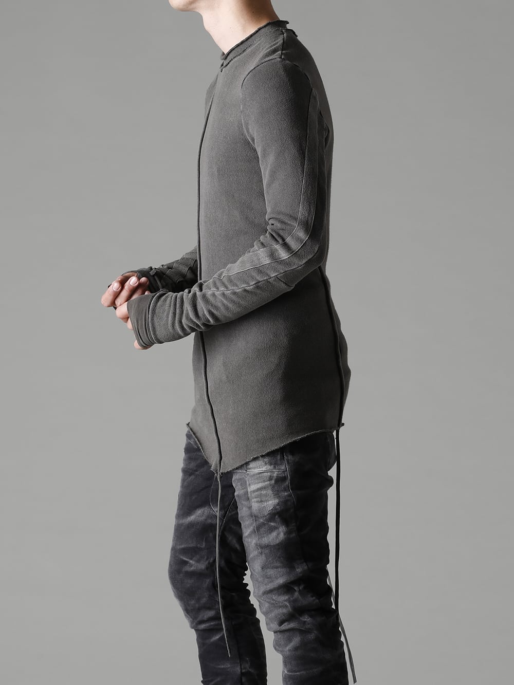 masnada(マスナダ) 22-23AW(秋冬) コンセプトを意識して構築 - M2973 アイコニック バウンド トップ - P13-TF-F1603K-BLACK-DENIM P13. TF F1603K BLACK DENIM 3-002