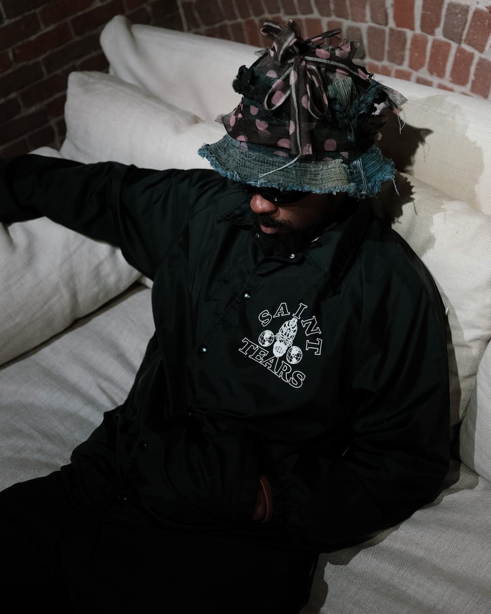 SAINT MICHAEL 2022-23AW - ©️SAINT M×××××× 2022-23秋冬系列的第7弹单品将于11/23 (周三) 上午10点日本时间在网购、店铺同时发售! - SM-A22-0000-091(DENIM TEARS × ©️SAINT M×××××× SAINT TEARS Coach Jacket) - 1-001