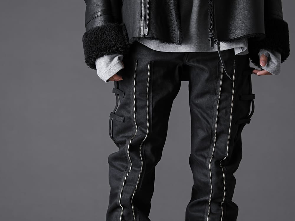 TAKAHIROMIYASHITATheSoloist. - タカヒロミヤシタザソロイスト. 2022-23AW ラグジュアリーな雰囲気のジップデザインが光るボンテージ ジーン - sp.0013AW22 ボンテージ ジーン - VI-3554-09 インヒールブーツ 3-002