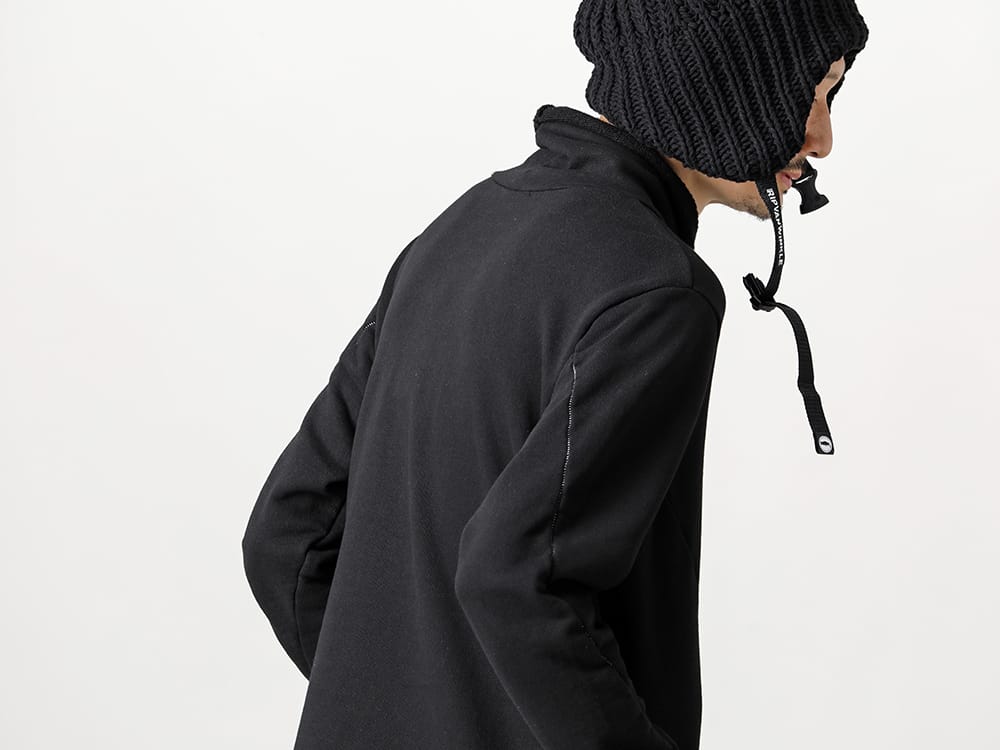 RIPVANWINKLE 2022-23AW A warm pullover jersey as a single inner layer - RB-424-Deep-Black - Pullover Jersey Deep Black 3-003