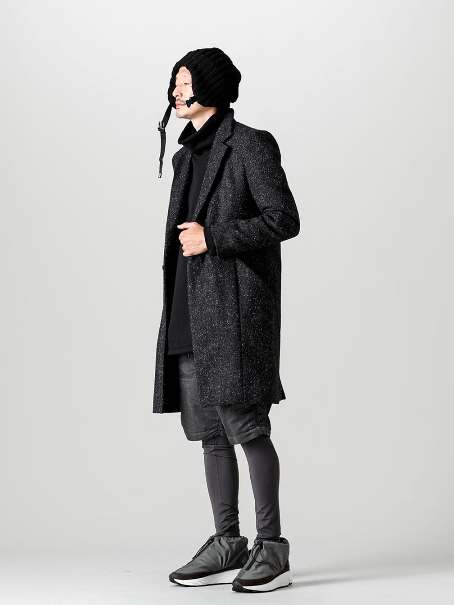 RIPVANWINKLE 2022-23AW A warm pullover jersey as a single inner layer - RB-453 - Chester Coat - RB-424-Deep-Black - Pullover Jersey Deep Black - RB-429-Vintage-Khaki - Parachute Pants Vintage Khaki  4-001