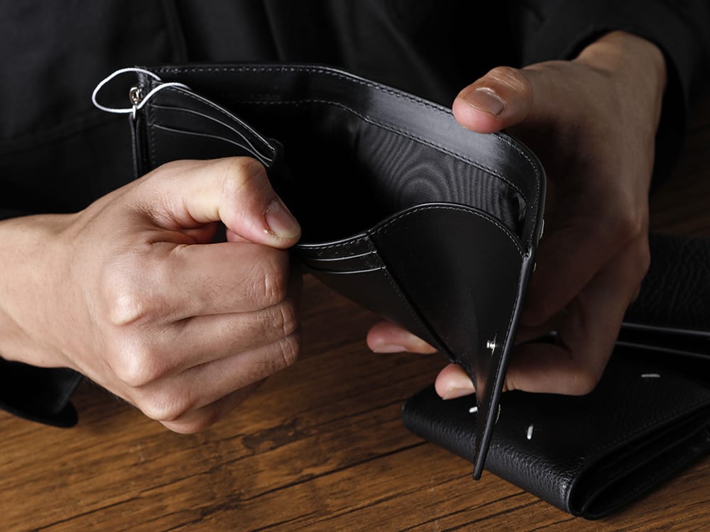 Maison Margiela 22-23AW No. 3 Zip Compact Trifold < Trifold wallet with multiple card storage in compact body > - SA3UI0017-Zip Compact Tri Fold 3-004