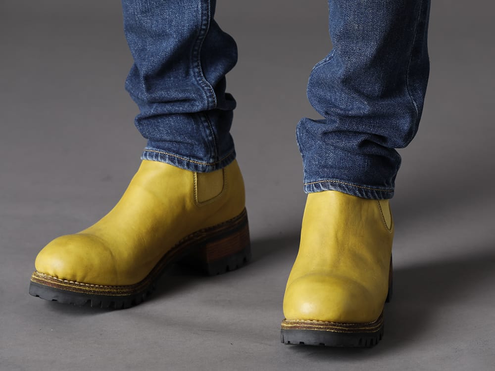 グイディ 2022-23AW - カジュアルの王道、デニムパンツとブーツでカジュアル感をプラスα - PL06V-CO81T(サイドゴアアンクルブーツビブラムソール - ホース フルグレイン レザー CO81T) - 3-005