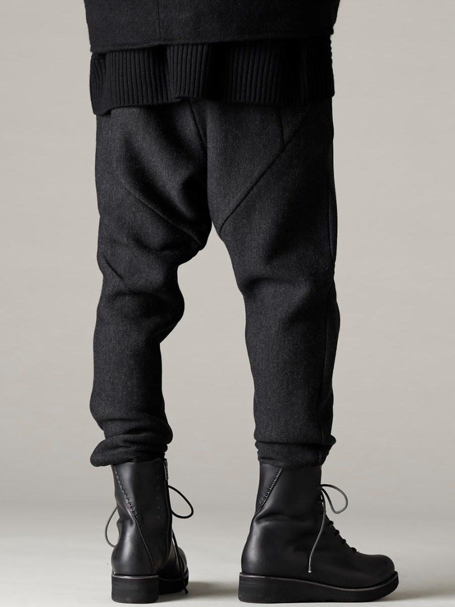 DEVOA 22-23AW Jersey pants for midwinter. - PTN-SRE SRY SRY easy pants wool super120’s / bamboo super120’s / バンブー FW-LMM Leather boots  3-002