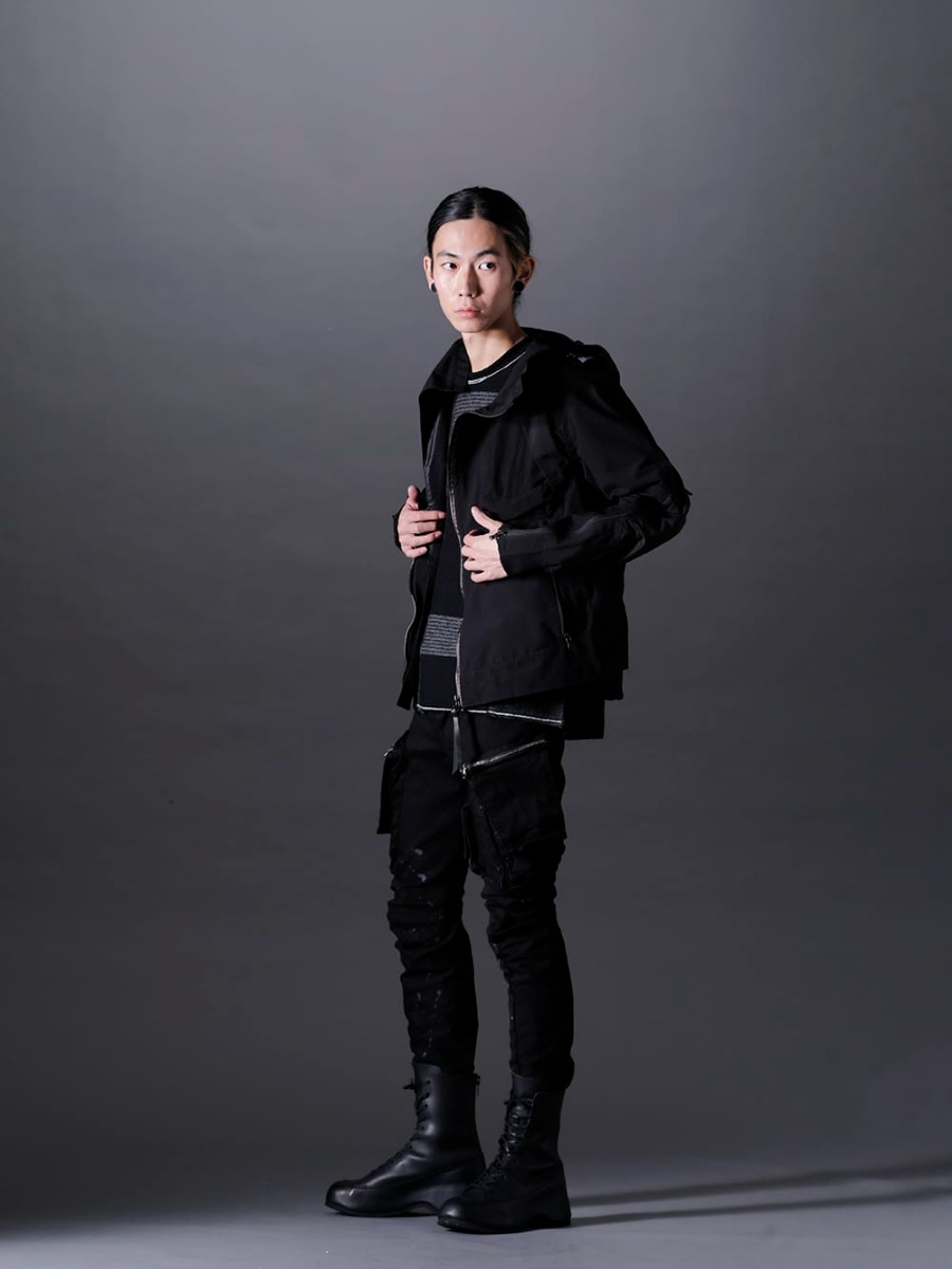 The Viridi-anne 2022-23AW Tactical Jacket Black Styling