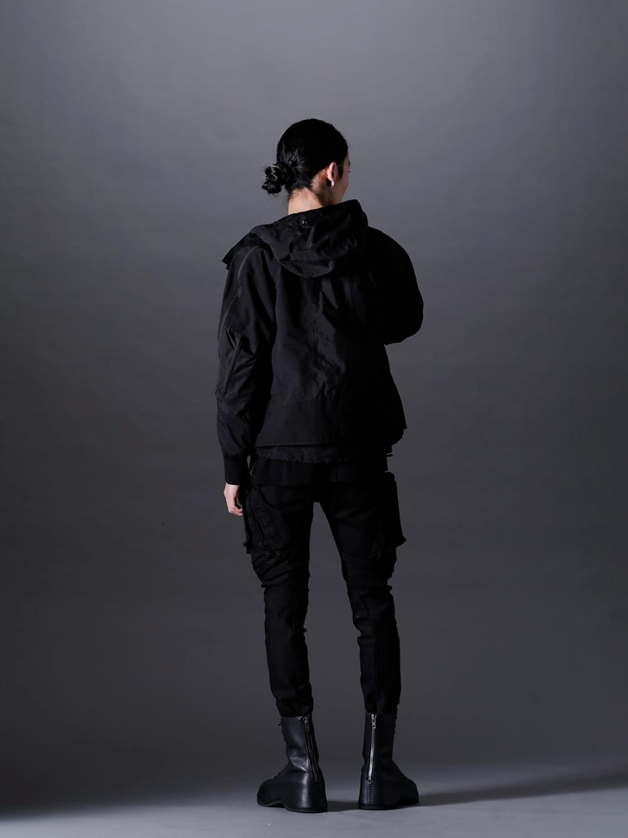 The Viridi-anne 2022-23AW Tactical Jacket Black Styling