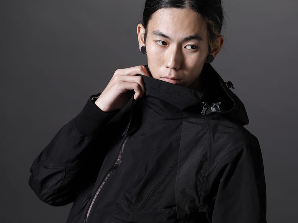 The Viridi-anne 2022-23AW Tactical Jacket Black Styling