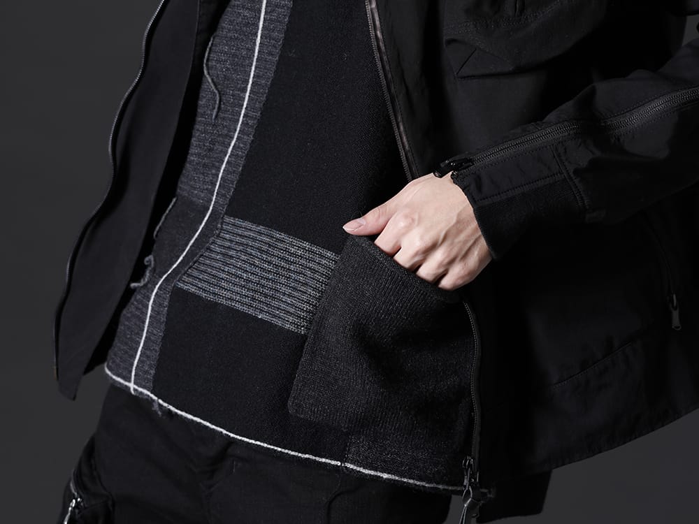 ザ ヴィリディアン 2022-23AW - 機能素材を取り入れたブランド定番のタクティカルシリーズ - VI-3529-07-Black(チェック P/Oニット ブラック) - 2-013