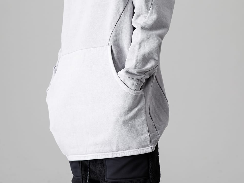 RIPVANWINKLE - リップヴァンウィンクル 2022-23AW 絶妙なサイズ感を生み出したMA-1とプルオーバージャージー  - RB-424-Ice-Gray - プルオーバー ジャージー アイスグレー 2-007